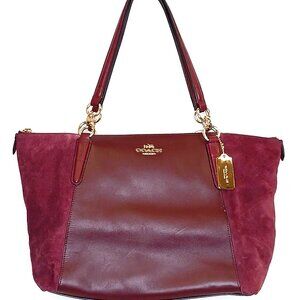 Coach Ava  Leather and Suede Tote Bag
